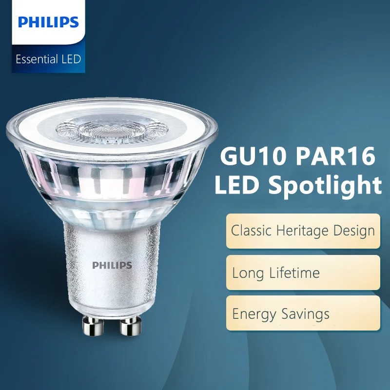 Philips LED GU10 PAR16 Essenti - đánh giá và giá Philips Bulb Led Classic