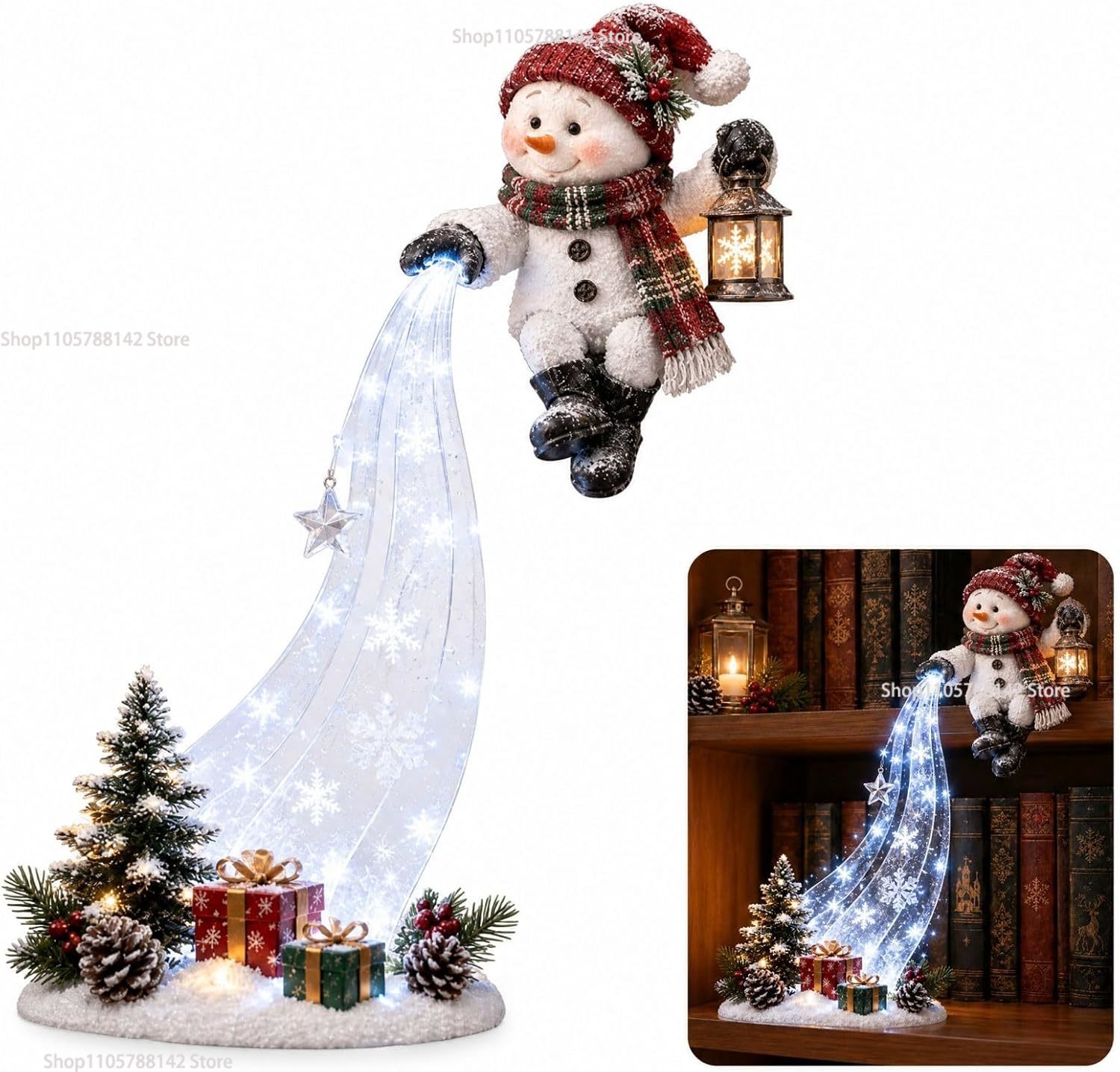 Christmas Shelf-Edge Lighted S - đánh giá và giá Lighting Christmas Decor