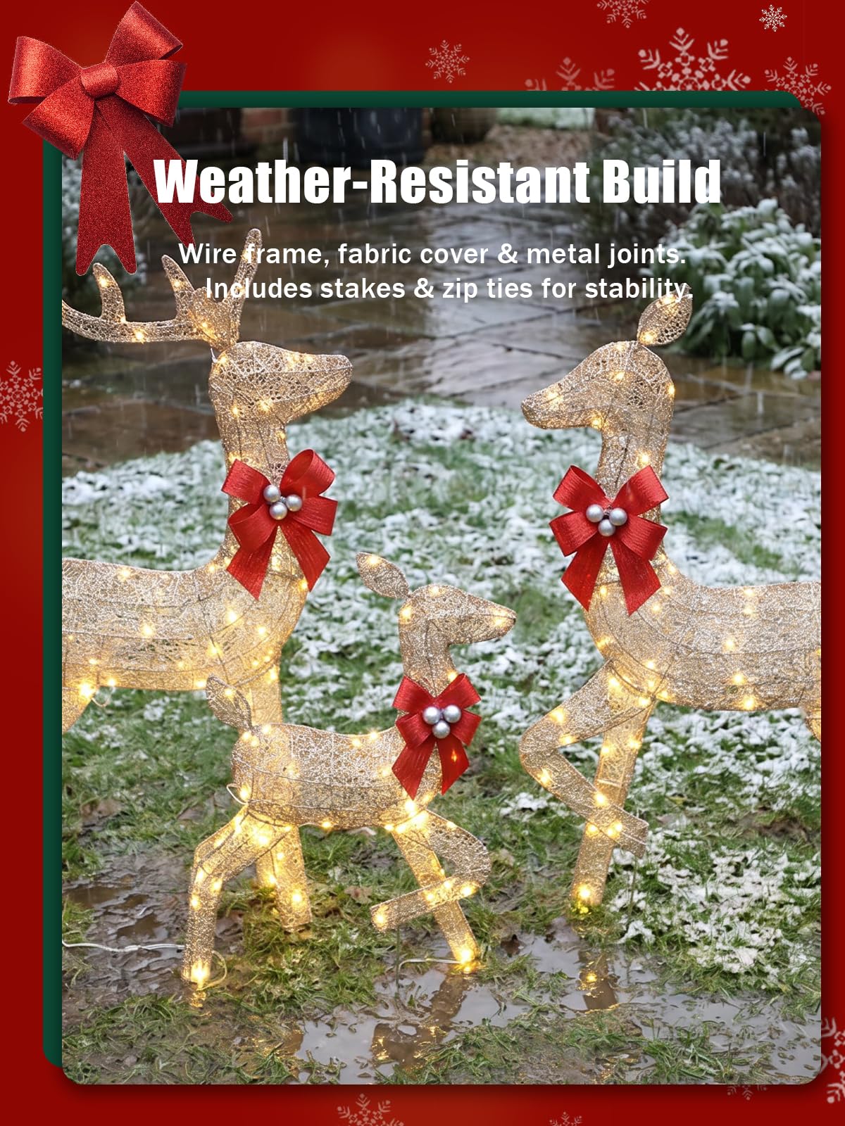 3 Pieces Lighted Christmas Dee - đánh giá và giá Up Lighting Decor